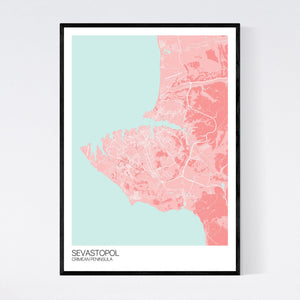 Sevastopol City Map Print