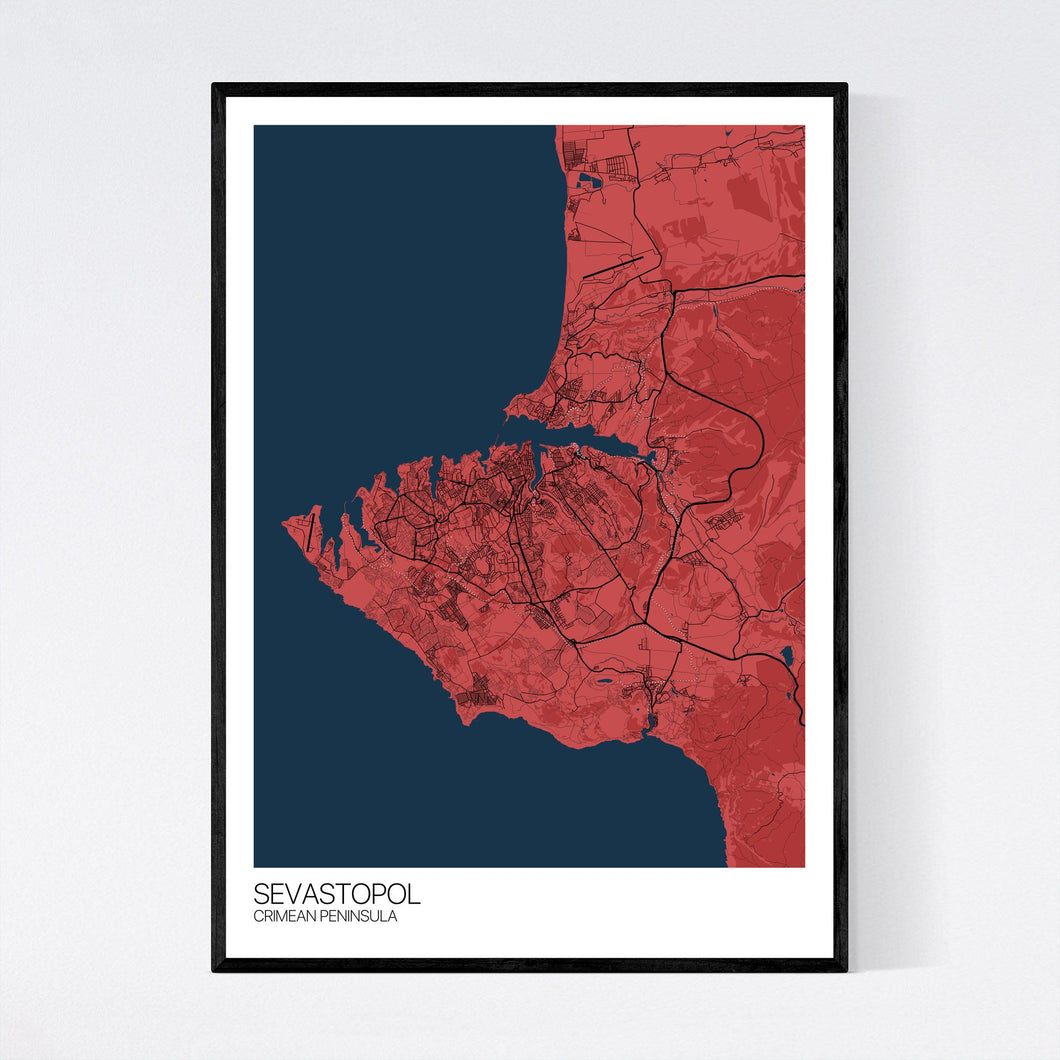 Sevastopol City Map Print