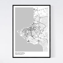 Load image into Gallery viewer, Sevastopol City Map Print