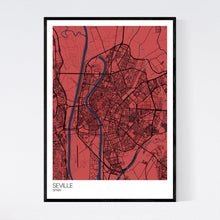 Load image into Gallery viewer, Seville City Map Print