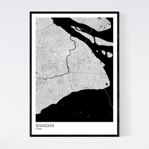 Shanghai City Map Print