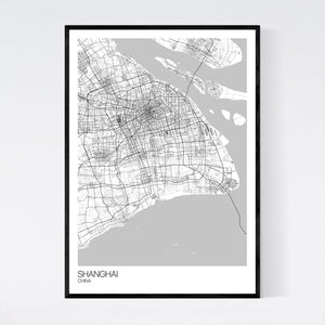 Shanghai City Map Print