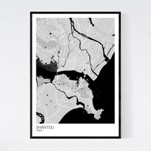 Load image into Gallery viewer, Shantou City Map Print