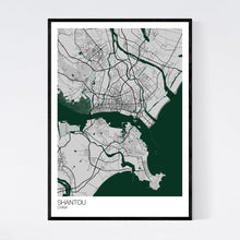 Load image into Gallery viewer, Shantou City Map Print