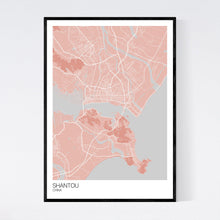 Load image into Gallery viewer, Shantou City Map Print