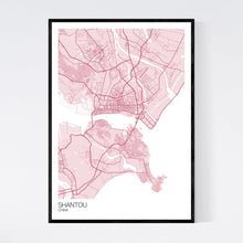 Load image into Gallery viewer, Shantou City Map Print