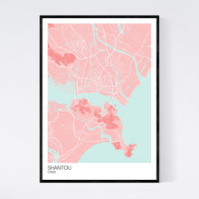 Load image into Gallery viewer, Shantou City Map Print