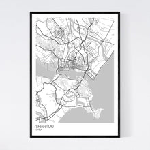 Load image into Gallery viewer, Shantou City Map Print