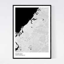 Load image into Gallery viewer, Sharjah City Map Print