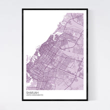 Load image into Gallery viewer, Sharjah City Map Print