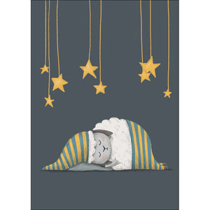 Sleeping Sheep Print