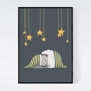 Sleeping Sheep Print