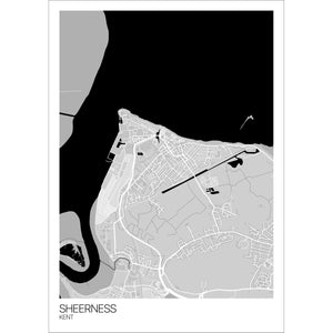 Map of Sheerness, Kent