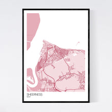 Load image into Gallery viewer, Sheerness Town Map Print