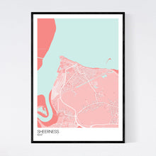Load image into Gallery viewer, Sheerness Town Map Print