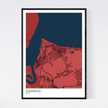 Load image into Gallery viewer, Sheerness Town Map Print