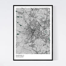Load image into Gallery viewer, Map of Sheffield, United Kingdom