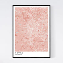 Load image into Gallery viewer, Sheffield City Map Print