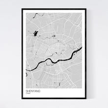 Load image into Gallery viewer, Shenyang City Map Print