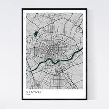 Load image into Gallery viewer, Map of Shenyang, China