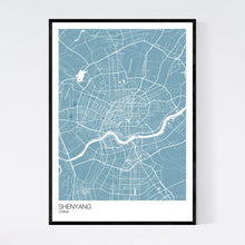 Load image into Gallery viewer, Shenyang City Map Print