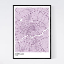 Load image into Gallery viewer, Shenyang City Map Print