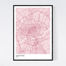Load image into Gallery viewer, Shenyang City Map Print