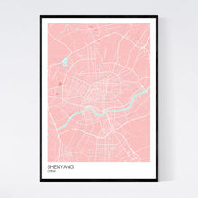 Load image into Gallery viewer, Shenyang City Map Print