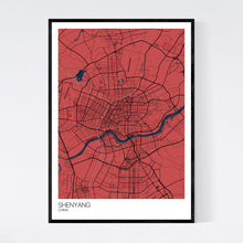 Load image into Gallery viewer, Shenyang City Map Print