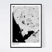 Load image into Gallery viewer, Shenzhen City Map Print