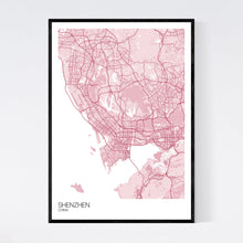 Load image into Gallery viewer, Shenzhen City Map Print