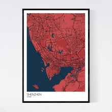 Load image into Gallery viewer, Shenzhen City Map Print
