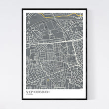 Load image into Gallery viewer, Map of Shepherds Bush, London