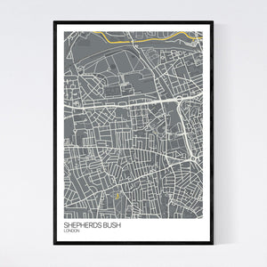 Map of Shepherds Bush, London