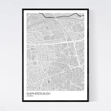 Load image into Gallery viewer, Shepherds Bush Neighbourhood Map Print