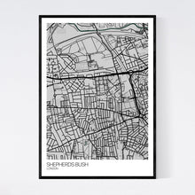 Load image into Gallery viewer, Shepherds Bush Neighbourhood Map Print