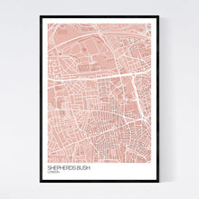 Load image into Gallery viewer, Shepherds Bush Neighbourhood Map Print
