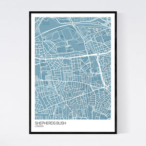 Shepherds Bush Neighbourhood Map Print