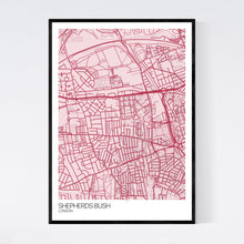 Load image into Gallery viewer, Shepherds Bush Neighbourhood Map Print