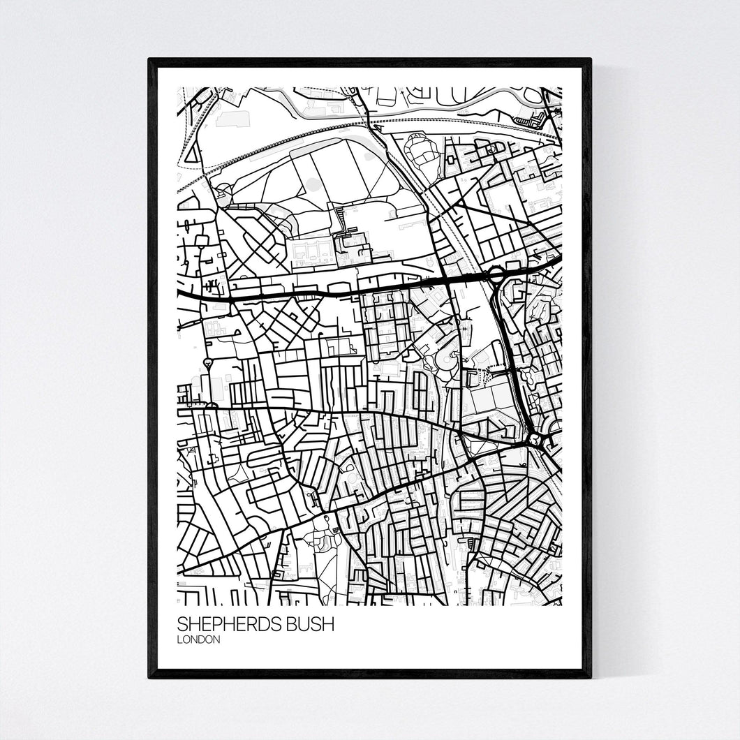 Shepherds Bush Neighbourhood Map Print