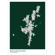 Load image into Gallery viewer, Map of Shetland Islands, United Kingdom