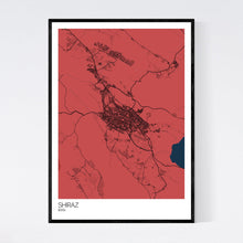 Load image into Gallery viewer, Map of Shiraz, Iran