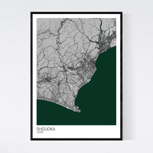 Load image into Gallery viewer, Shizuoka City Map Print