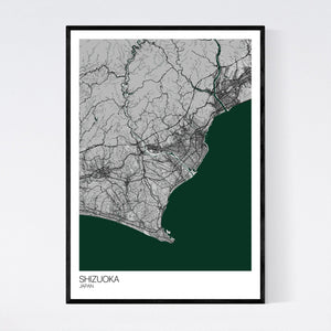 Shizuoka City Map Print