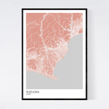 Load image into Gallery viewer, Shizuoka City Map Print