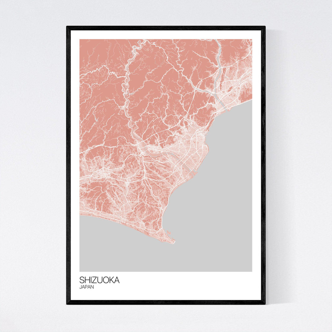 Shizuoka City Map Print