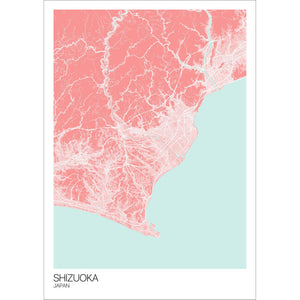 Map of Shizuoka, Japan