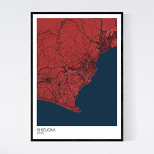 Load image into Gallery viewer, Shizuoka City Map Print