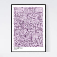 Load image into Gallery viewer, Shoreditch Neighbourhood Map Print