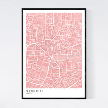 Load image into Gallery viewer, Shoreditch Neighbourhood Map Print